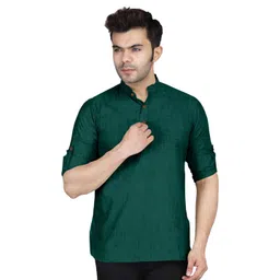 Zombom Men Mandarin Collar Kurta-picture-29