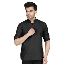 Zombom Men Mandarin Collar Kurta-picture-13