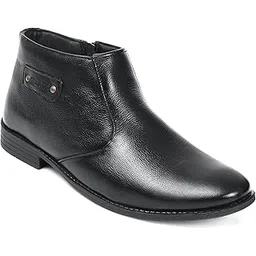 100% Genuine Leather Boot for men Leather High Ankle Formal Casual Boot for Adults Super comfortable with Lightweight and Slip Resistant Sole A-1186-image-6