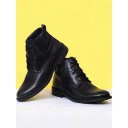 Zoom Shoes Men's Black Casual Boots-picture-44