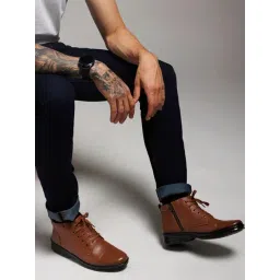 Zoom Shoes Men's Tan Derby Boots-picture-24