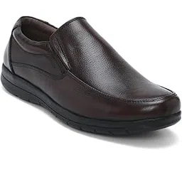 zoom shoes Original Premium Tinted Leather Loafer Shoes for Men ZA-1122 | Felxible, Durable, Lightweight, Shock Absorbent Slip On Shoes for Casual/Office Dress Up-picture-14