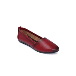 Zoom Shoes Women Textured Comfort Insole Lightweight Leather Loafers-picture-34