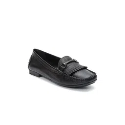 Zoom Shoes Women Textured Leather Lightweight Horsebit Loafers-picture-19