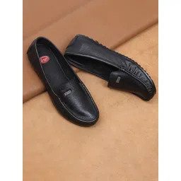 Zoom Shoes Women Textured Leather Lightweight Loafers-picture-22