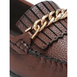 Zoom Shoes Women's Brown Casual Loafers image 4