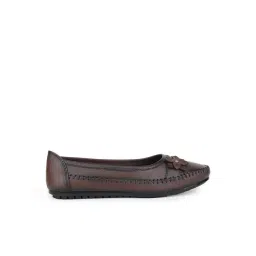 Zoom Shoes Women's Brown Flat Ballets-picture-18