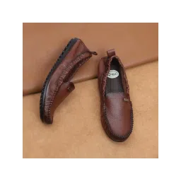 Zoom Shoes Womens Brown Genuine Leather Loafers-picture-24