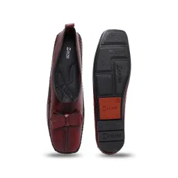 Zoom Shoes Women's Red Casual Loafers image 3