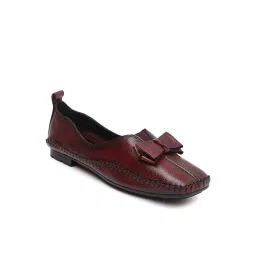Zoom Shoes Women's Red Casual Loafers image 2