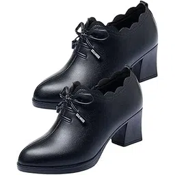 ZOOMELLA Elegant Women Chunky Low Heel Shoes Casual Shoes Leisure Party Closed Toe 40-picture-15