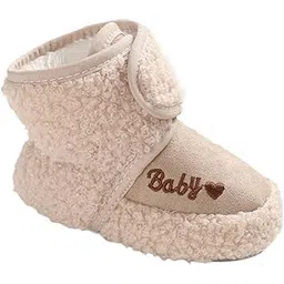 zoomella Newborn Baby Booties Warm Soft Sole Winter House Slipper for Baby Boys Girls Khaki 11cm-picture-44