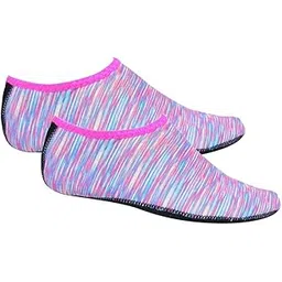 ZOOMELLA Soft Water Shoes Stretchy Aqua Socks Yoga Swim Shoe Dive Sock Pink XXL-picture-10