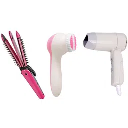 Zooper 772 3 IN 1 Hair Straightener Face Massager With Hair Dryer Personal Care Appliance Combo-picture-26