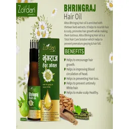 ZORDAN Set Of 4 Bhringraj Hair Oil for Intensive Hair & Regrowth Treatment- 100ml Each image 4