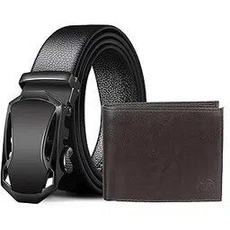 zoro Men's Vegan Leather Belt and Wallet for Men | Formal/Casual…-picture-24