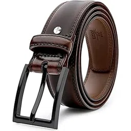 zoro Men's Vegan Leather Belt for Men | (Black/Brown) | Sizes on upto 28 to 46-picture-25