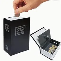 Zorzel Book Safe with Combination Lock, Home Dictionary Diversion Hidden Secret Metal Safe Box for Money Jewelry Passport - (1 pc, Multicolor)-image-49