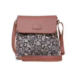 ZOUK Black Floral Cross Body Bag-picture-16