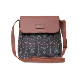 ZOUK Black Printed Cross Body Bag-picture-43