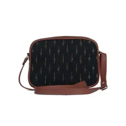 ZOUK Black Printed Small Cross Body Bag-picture-31