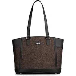 zouk Classic Commute Office Bag | Jute | Vegan Leather Handcrafted Tote Bag for Women's with Double Handle-picture-14