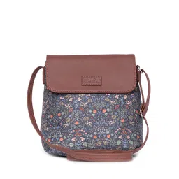 ZOUK Floral Printed Structured Sling Bag-picture-42