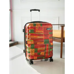 ZOUK Indus Lattice Red Amorah Trolley Bag Medium-picture-13