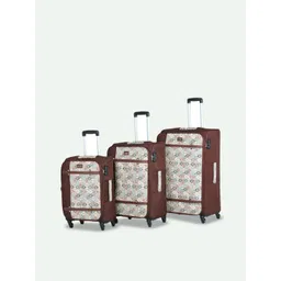 ZOUK Jammu Kaleen Saira Trolley Bag Set of 3 (Cabin + Medium + Large)-picture-22