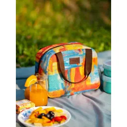 ZOUK Multicolor Printed Lunch Bag-picture-27