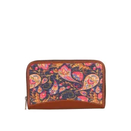 ZOUK Multicolor Printed Zip Around Wallet for Women-picture-14