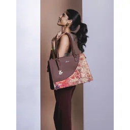 ZOUK Printed Structured Tote Bag-picture-10
