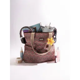 ZOUK Printed Structured Tote Bag-picture-22