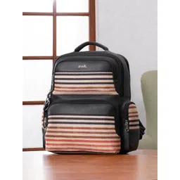 ZOUK Qutub Unisex Striped Consultant Backpack with Compression Straps-picture-12