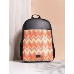 Zouk Statement Qutub Multicolor Jute Printed Laptop Backpack - 16.9 Ltrs-picture-33