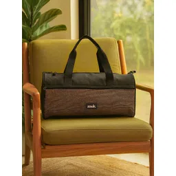 ZOUK Unisex Abstract Printed Duffel Bag With Detachable Shoulder Strap and Handles-picture-30