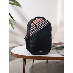 ZOUK Unisex Striped Backpack with Compression Straps-picture-21