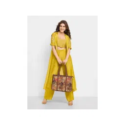 Zouk Womens Multicoloured Printed Office Shoulder Bag for 15.6 Inch Laptop-picture-11