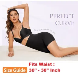 zoyesha Women Waist Shapewear with Anti Rolling Strip Tummy Control Tucker Waist Slimming Panties Shapewear Underwear Waist Shapewear image 4