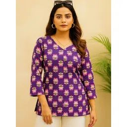 ZUBLEE Women Floral Printed Floral Kurta-picture-14
