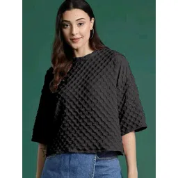 ZUMIT Self Design Woolen T-shirt-picture-15