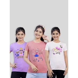 ZUNIORS SSC Kids-Unisex Mauve Cotton Printed Tshirts-picture-52
