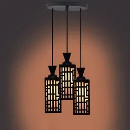 Zuper 3 Light Creative Wooden Pendant Light. Lamp suitable for Living Room,Foyer,Bedroom,Hallway Pendants Ceiling Lamp Pendant Lamp Ceiling Lamp-picture-12