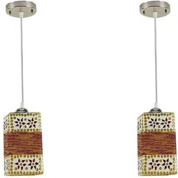 zuper MNK_01_ANK_Square_Multicolor(Pack Of 2) Pendant Lamp Ceiling Lamp-picture-22