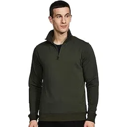 ZUPERB Men's Cotton Half Zip Sweatshirt-picture-11