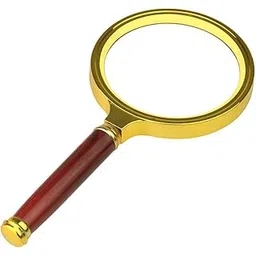 Zurato Double Glass 3X High Power Antique Handheld Magnifying Glass for Reading, Soldering, jewelries, maps, Great for Gifting (3X, 80MM, Gold + Red)-picture-20