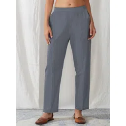 zuri Women Relaxed Straight Leg Trousers-picture-20