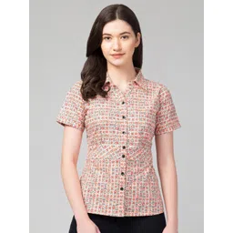 Zuvino Conversational Printed Shirt Collar Cotton Shirt Syle Top-picture-40