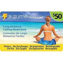 $50 Zuzume Prepaid Phone Calling Card - Save Big on International & Domestic Long Distance Calls-picture-11