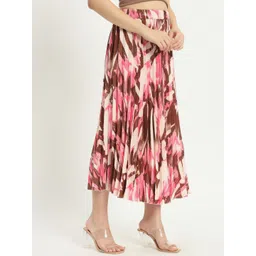 ZWERLON Printed A-Line Midi Skirt-picture-21